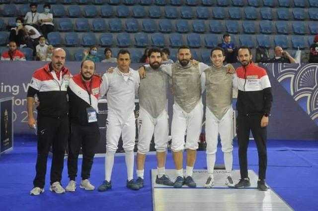 منتخب الرجال لسلاح الشيش يحرز المركز الثامن بمنافسات الفرق ببطولة العالم للمبارزة