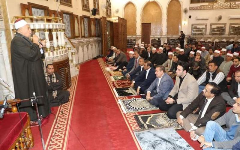 محافظ المنوفية يشهد الإحتفال بليلة النصف من شعبان بمسجد الرؤوف الرحيم بشبين الكوم