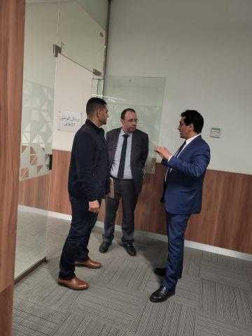 مستشارا النيابة الإدارية يتفقدان مع عبدالمجيد تجهيزات اللجان الانتخابية بـ”الصحفيين”