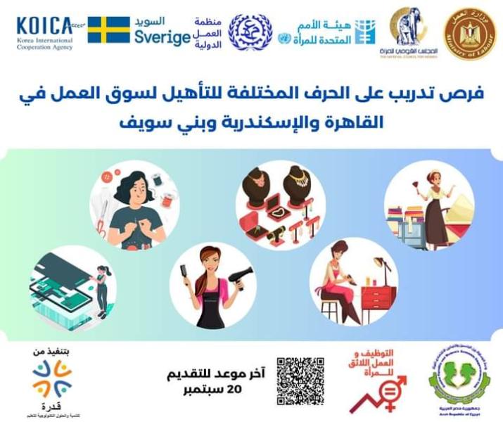 بكرة المستقبل والمصرى يشاركان فى مشروع تعزيز المهارات الحياتية والمهنية ببني سويف
