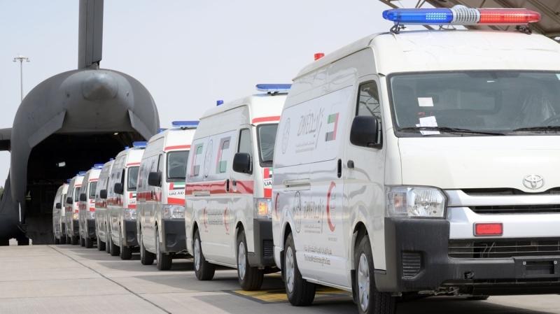 سيارات إسعاف إماراتية تدخل غزة عبر معبر رفح