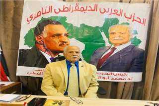 رئيس الحزب الناصري يطالب المجتمع الدولي بفضح جرائم الاحتلال الإسرائيلي