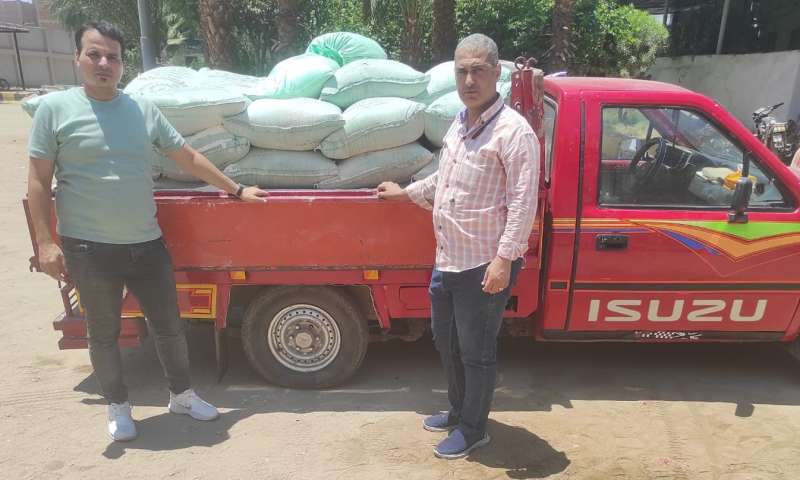 ضبط 2طن دقيق مدعم قبل بيعها بالسوق السوداء ببني سويف