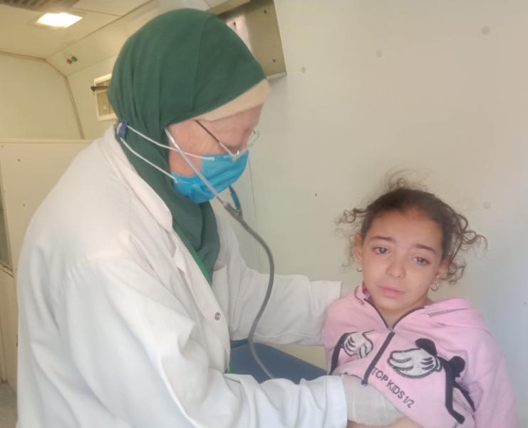 جانب من القافلة الطبية
