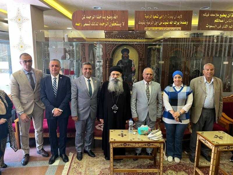 المهندس أيمن حافظ عفرة يشارك الأقباط احتفالات عيد القيامة المجيد بالغربية