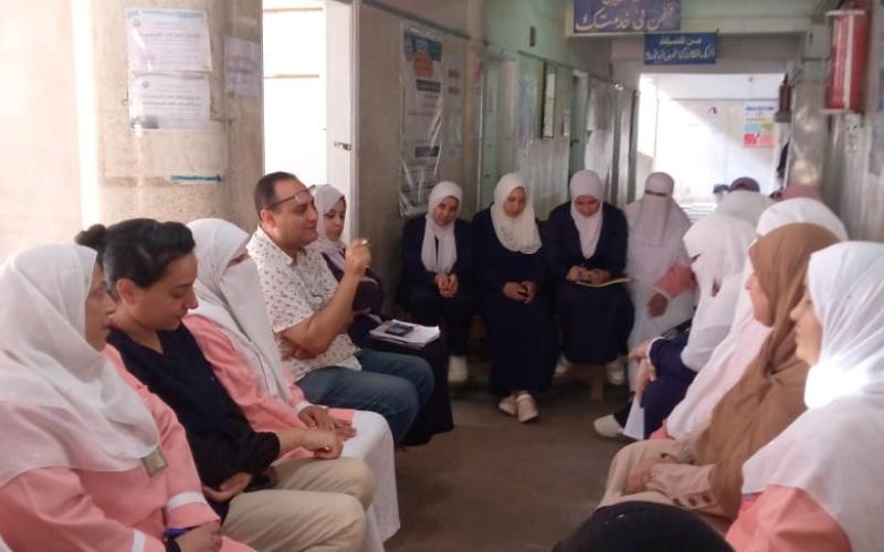 د حمادة حسن يترأس الاجتماع الشهري لهيئة التمريض