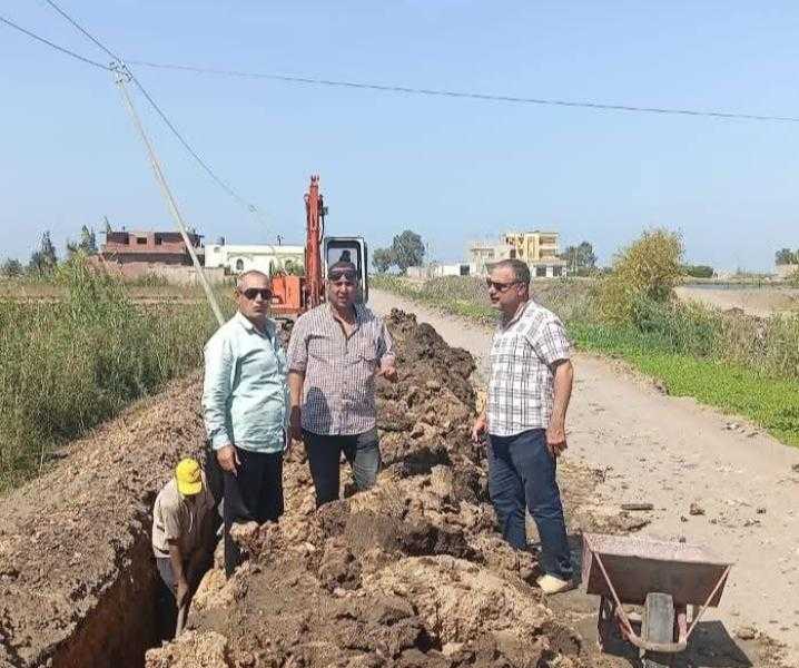 تركيب خط مياه 6 بوصه بطول 300 متر بسيدي سالم