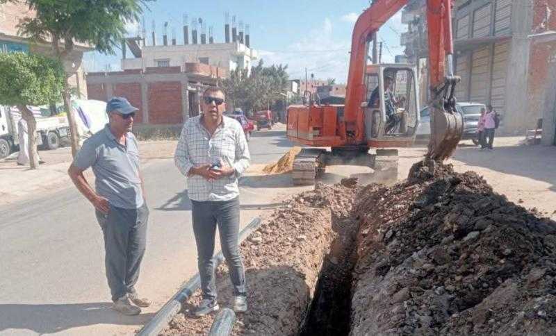 تجديد خط مياه 4 بوصه المغذى للكتله السكنيه بسد خميس
