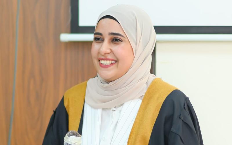 منح الباحثه ولاء عبدالسلام محمود درجة الماجستير بتقدير إمتياز