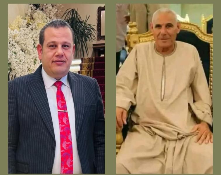 المستشار عطية الفقي والعمدة شاهين 